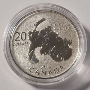 2013 $20 Fine Silver 99.99% Coin Christmas Santa - Royal Canadian Mint